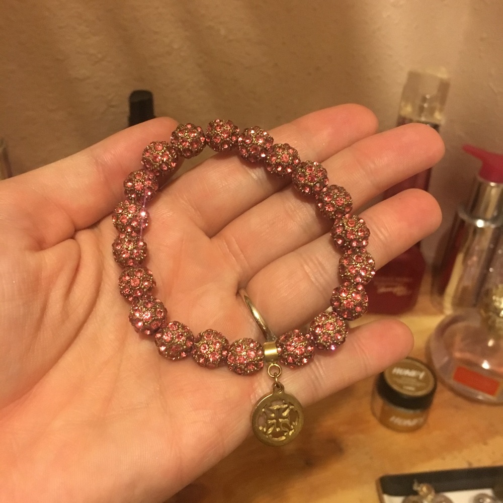 Rustic Cuff Pink Bracelet